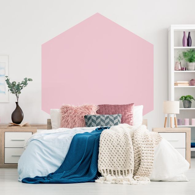 Papel de parede hexagonal Rosé