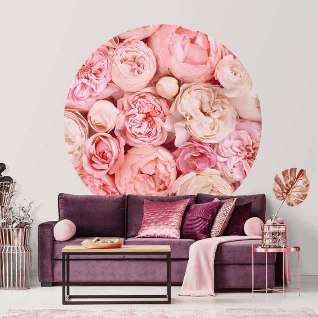 decoraçao para parede de cozinha Roses Rosé Coral Shabby
