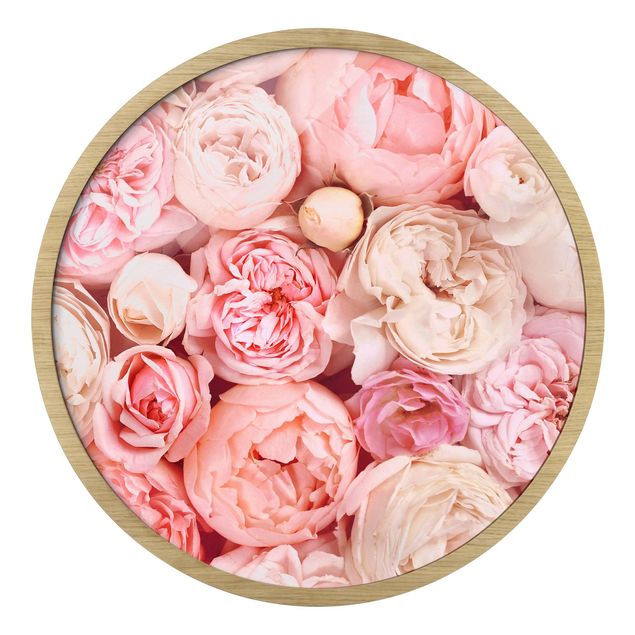 decoração quadros Roses Rosé Coral Shabby