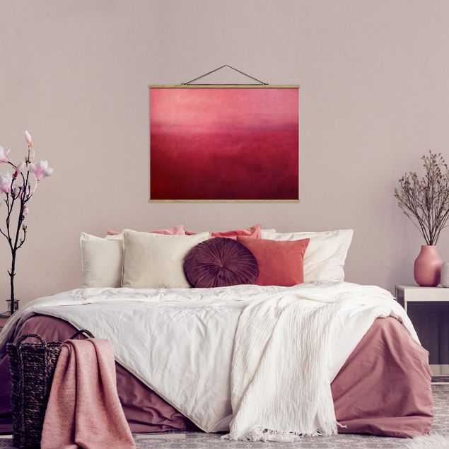 quadros modernos para quarto de casal Red Desert