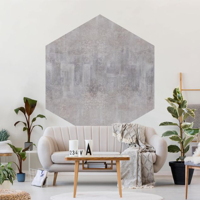Papel de parede cimento Rustic Concrete Pattern Grey