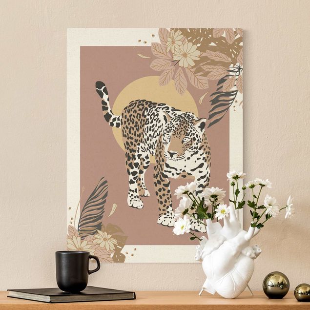 Quadros florais Safari Animals - Leopard