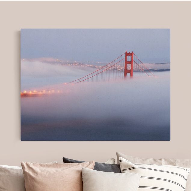 Telas decorativas cidades e paisagens urbanas San Francisco’s Golden Gate Bridge