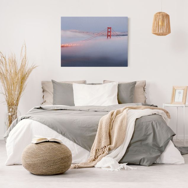 quadros decorativos para sala modernos San Francisco’s Golden Gate Bridge