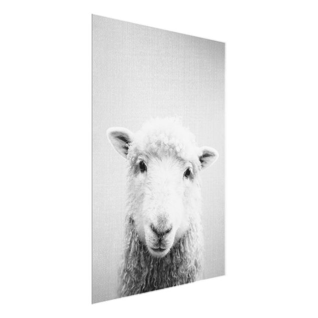 quadros modernos para quarto de casal Sheep Steffi Black And White