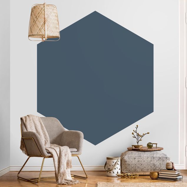 Papel de parede hexagonal Slate Blue