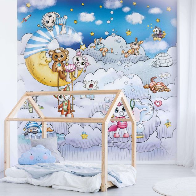 papel de parede moderno Nightcaps - In The Clouds