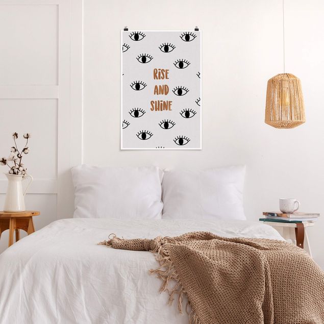 Posters frases Bedroom Quote Rise & Shine