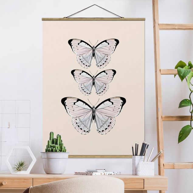 decoraçoes cozinha Butterfly On Beige