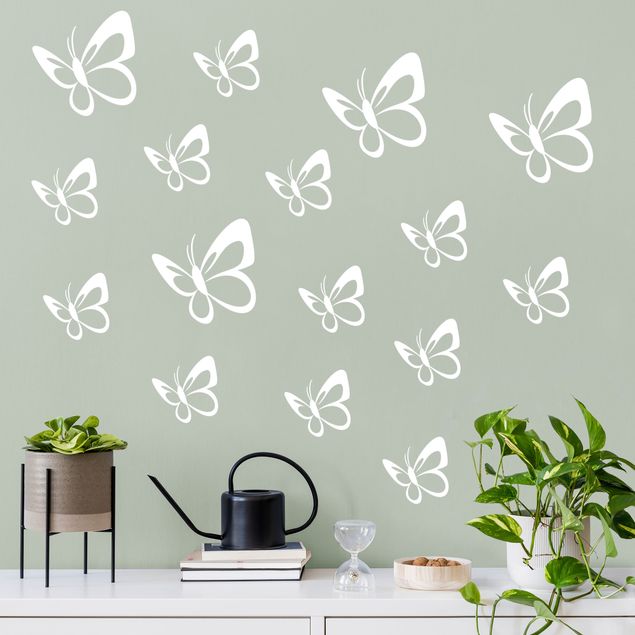 Autocolantes parede Butterfly swarm Set
