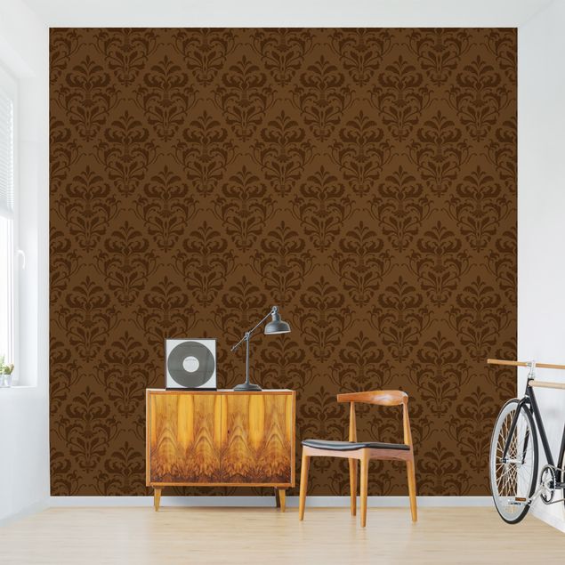 Papel de parede padrões Chocolate Baroque