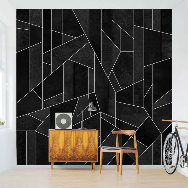 decoraçoes cozinha Black And White Geometric Watercolour