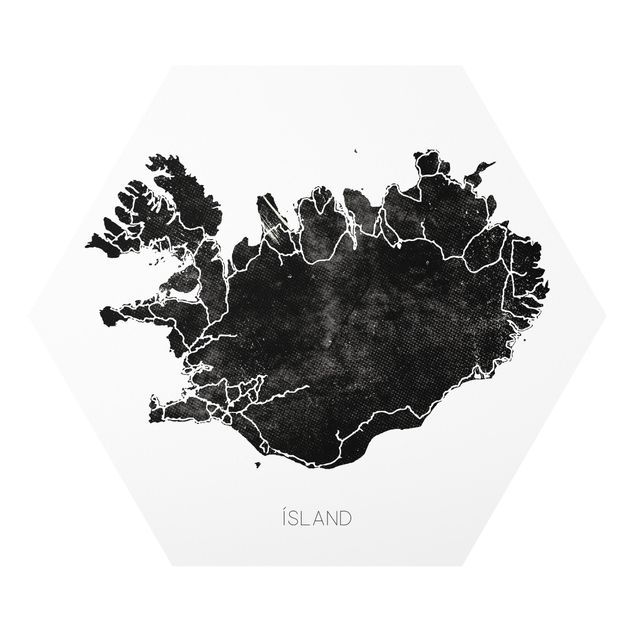 Quadros preto e branco Black Iceland