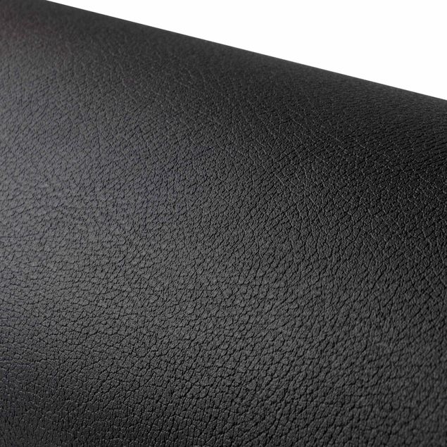 Papel autocolante para móveis armários Black Leather