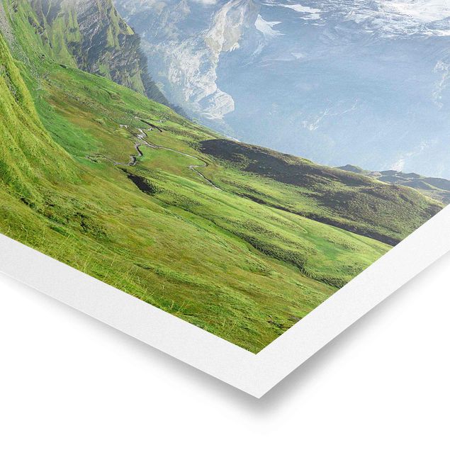 Posters cidades e paisagens urbanas Swiss Alpine Panorama