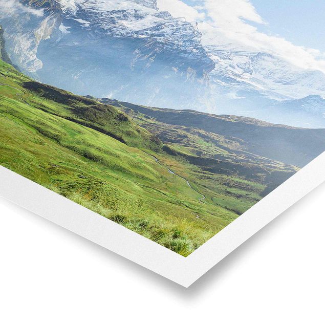 Posters cidades e paisagens urbanas Swiss Alpine Panorama