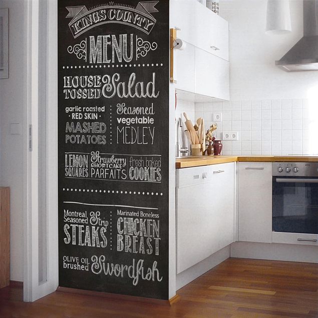 Películas autocolantes padrões Kitchen - DIY Chalkboard Wallpaper