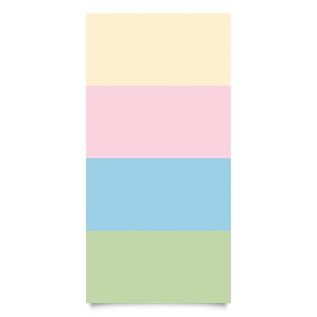 Películas autocolantes Set of 4 Stripes Pastel colours - Cream Rose Pastel Blue Mint