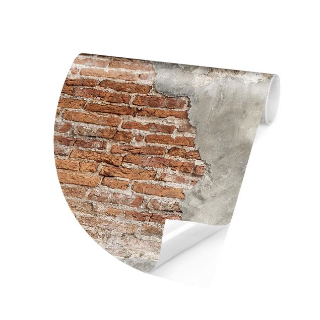 papel de parede pedra Shabby Brick Wall