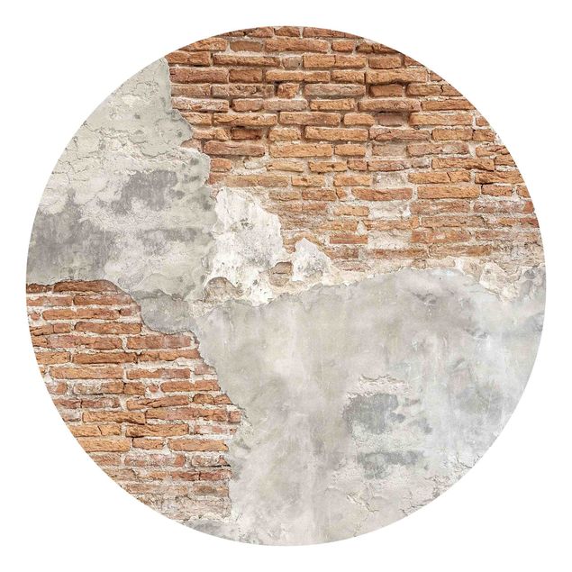 Papel de parede 3D Shabby Brick Wall