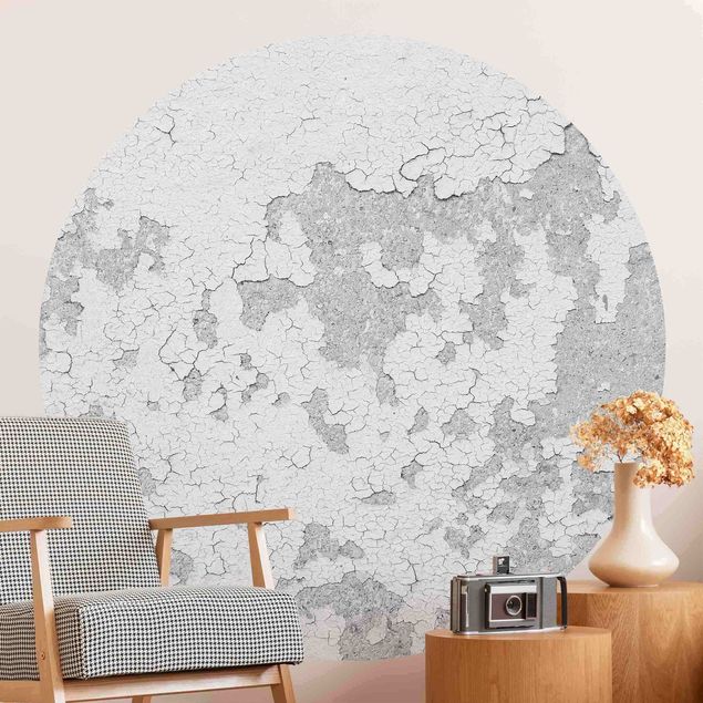 papel de parede imitando pedra Shabby Plaster In Grey