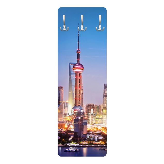 Cabides de parede Shanghai Skyline