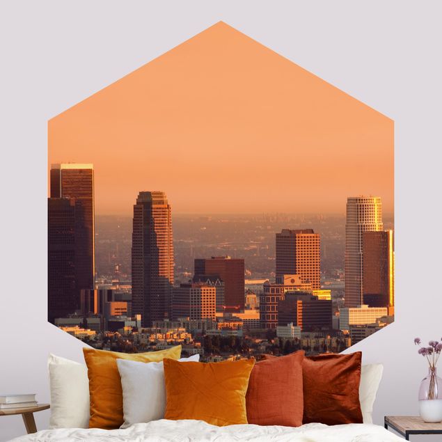 Papel de parede pôr-do-sol Skyline Of Los Angeles