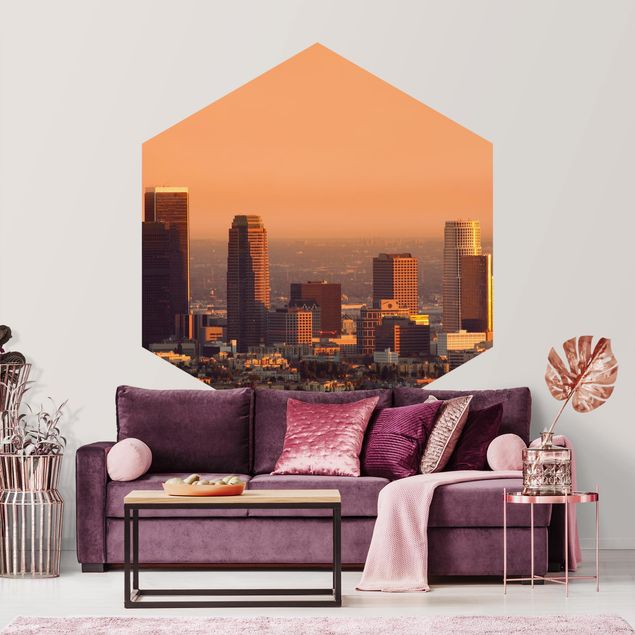 papel de parede para quarto de casal moderno Skyline Of Los Angeles