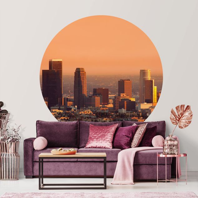 Papel de parede pôr-do-sol Skyline Of Los Angeles