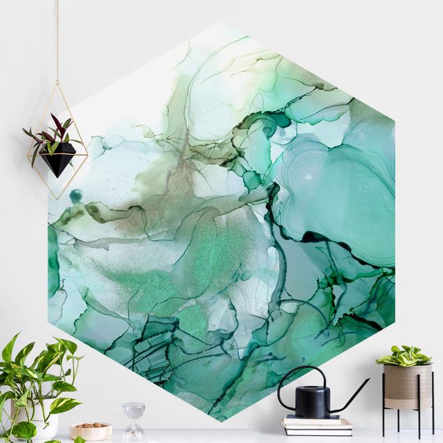 decoraçao para parede de cozinha Emerald-Coloured Storm