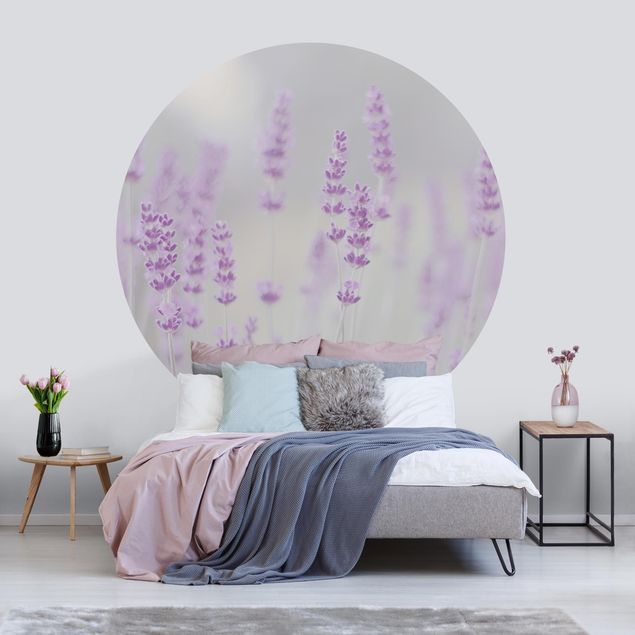 papel de parede moderno Summer In A Field Of Lavender
