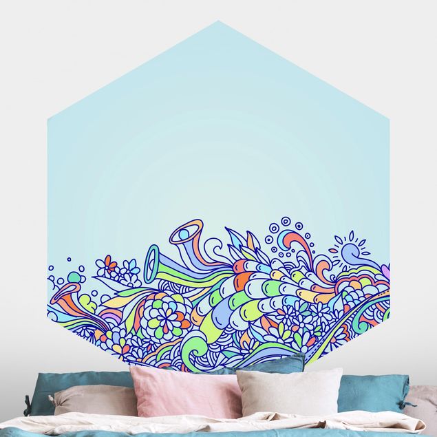 Papel de parede ornamental Summery Blossom Dream