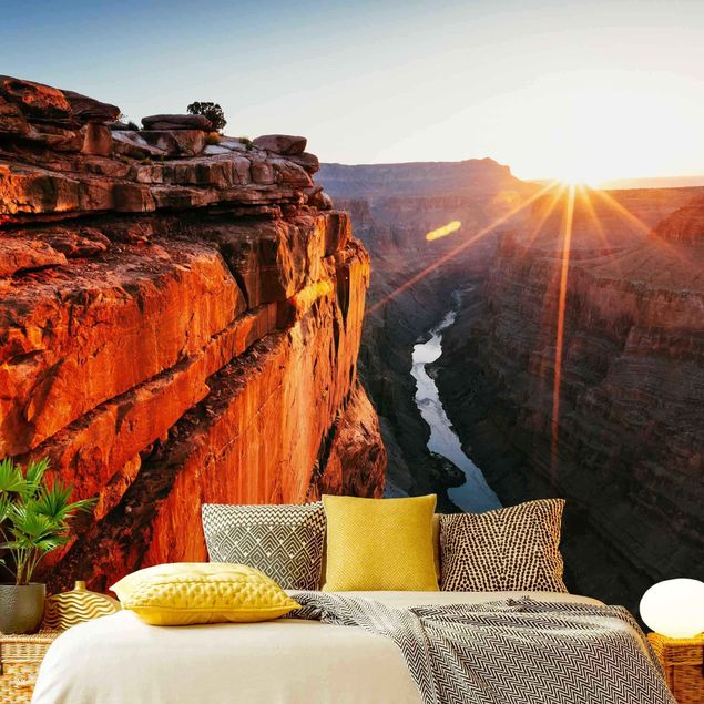 paisagens naturais papel de parede Sun In Grand Canyon