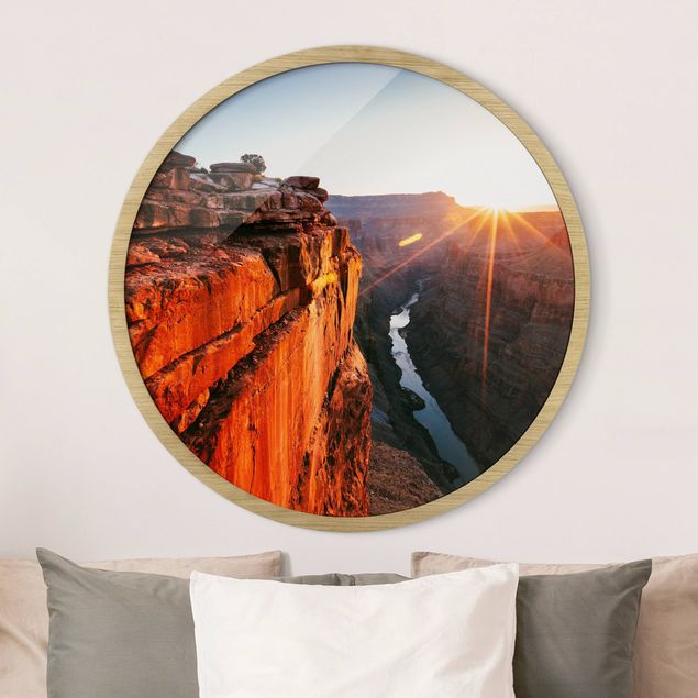 quadros de paisagens Sun In Grand Canyon