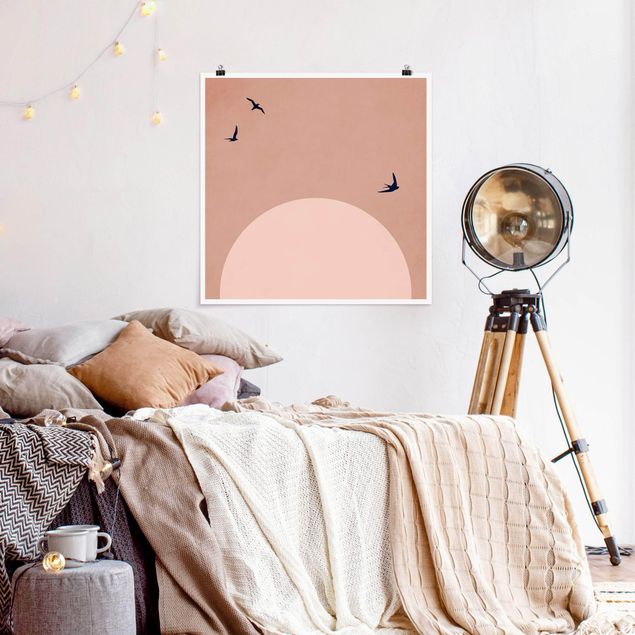 Posters quadros famosos Sunset In Pink