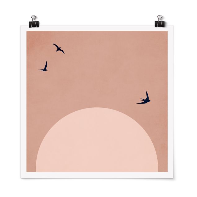 Posters animais Sunset In Pink