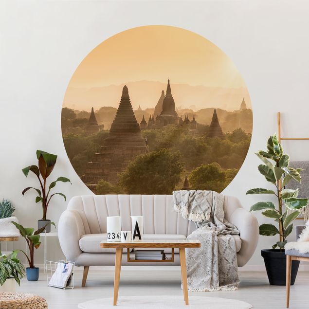 Papel de parede cidades Sun Setting Over Bagan