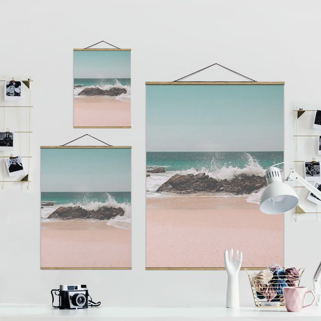 quadros modernos para quarto de casal Sunny Beach Mexico