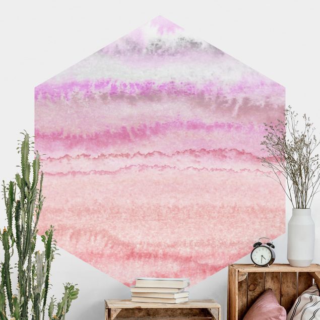 decoraçao para parede de cozinha Play Of Colours In Pink