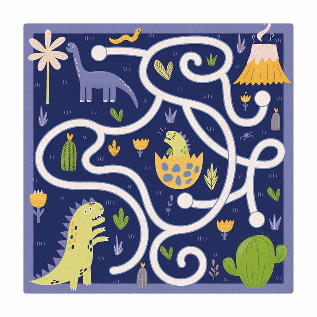 Tapete pequeno Playoom Mat Dinosaurs - Dino Mom Looking For Her Baby