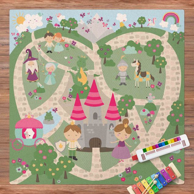 Decoração para quarto infantil Playoom Mat Wonderland - The Path To The Castle