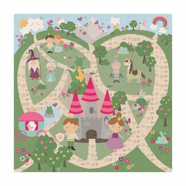 Tapete pequeno Playoom Mat Wonderland - The Path To The Castle