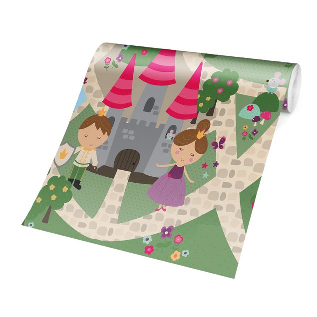 mural para parede Playoom Mat Wonderland - The Path To The Castle