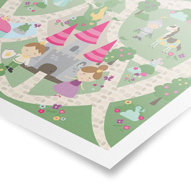 Quadros decorativos Playoom Mat Wonderland - The Path To The Castle