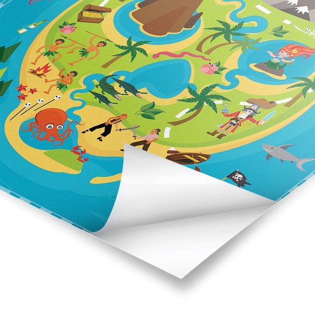 Posters Playoom Mat Pirates - Welcome To The Pirate Island