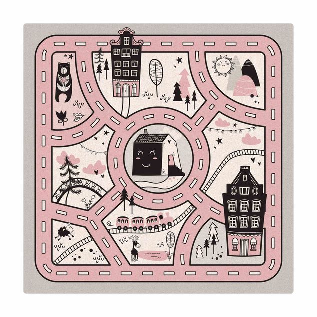 Tapetes antracite Playoom Mat Scandinavia -  The Pink City