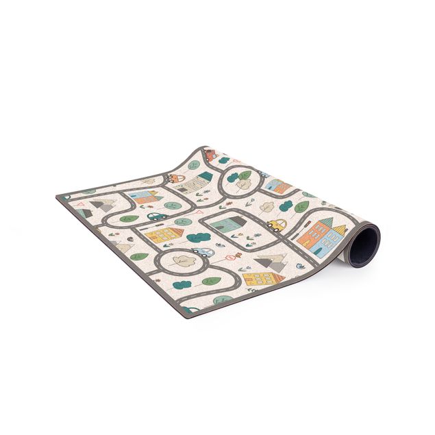 Tapete estradas brincar Playoom Mat City Traffic- Out And About With The Car