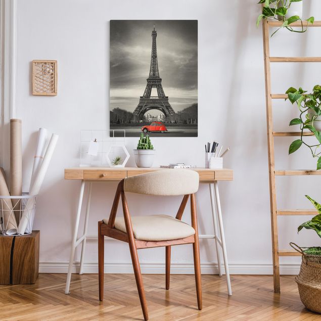 Telas decorativas em preto e branco Spot on Paris