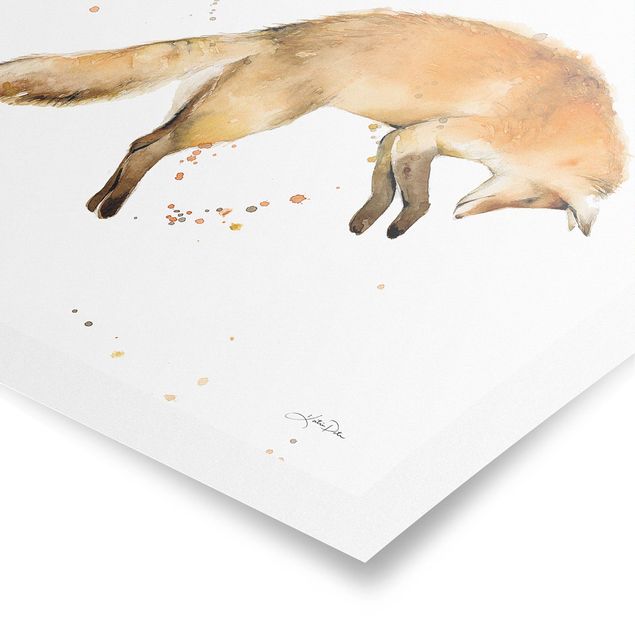 decoração quadros Leaping Fox
