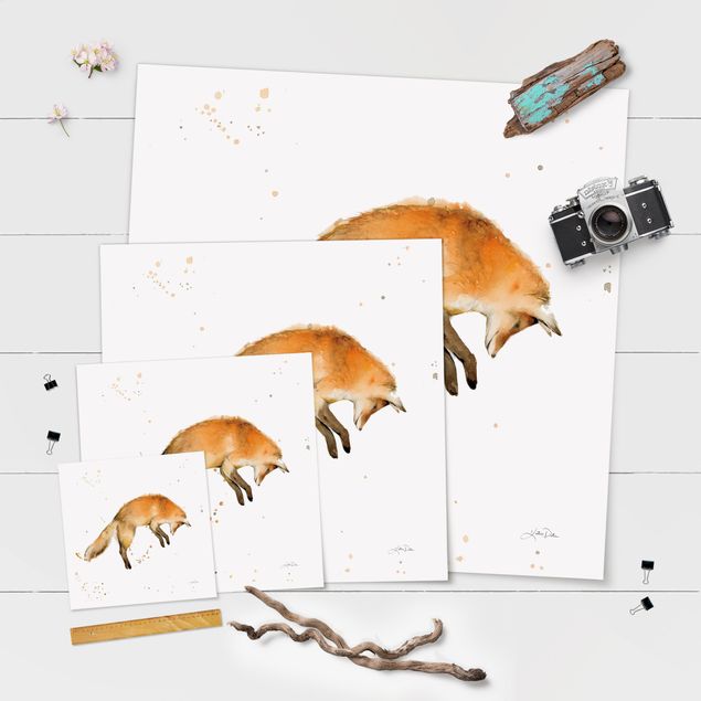Posters Leaping Fox
